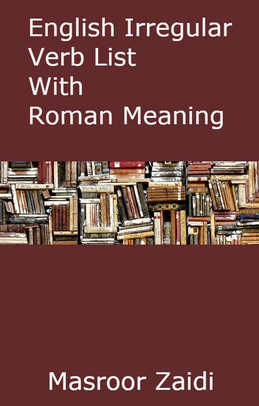 Irregular Verb List with Roman Meaning